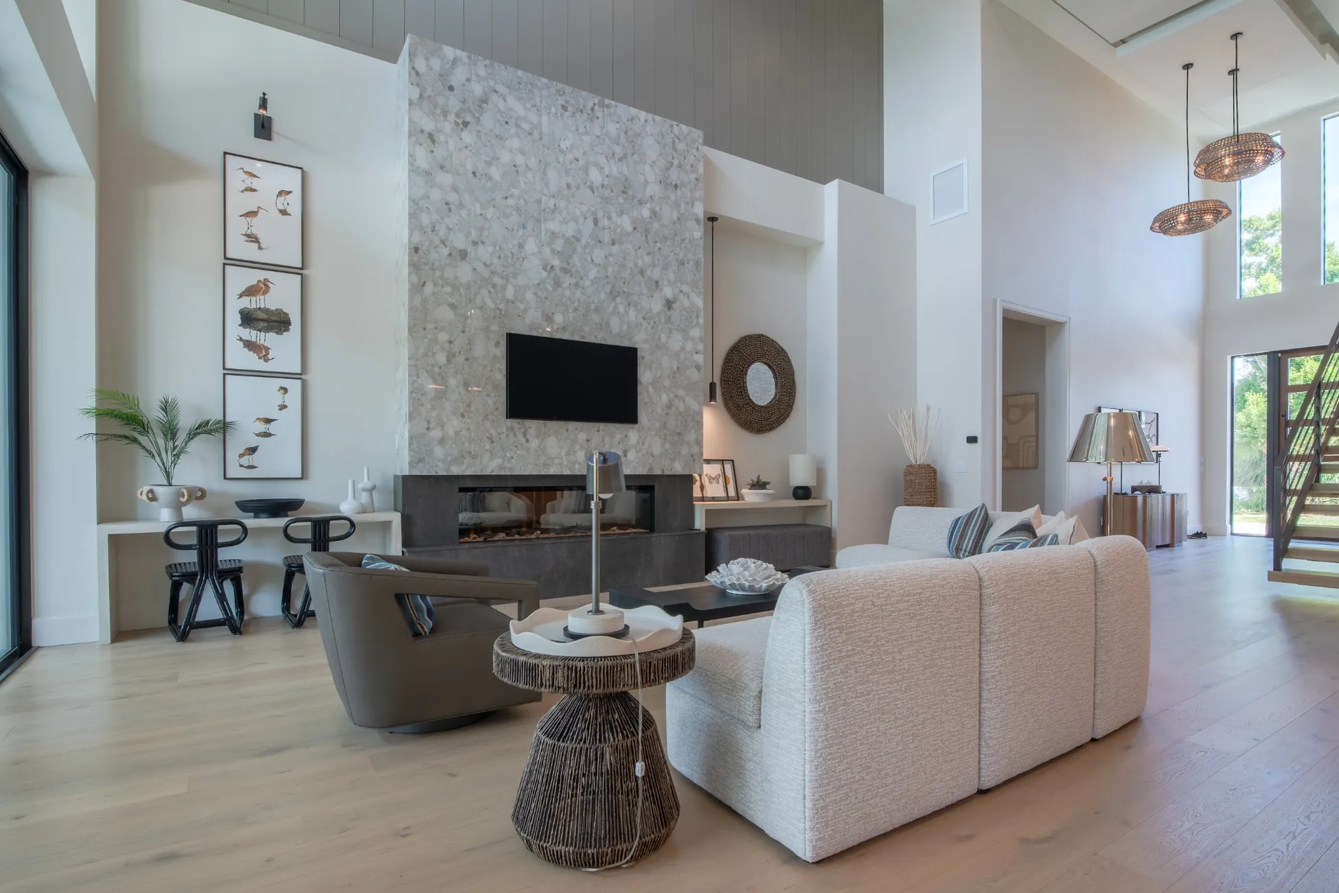 Open concept living room in vero beach fl