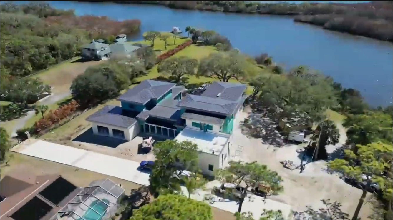 the indigo - drone view of construction