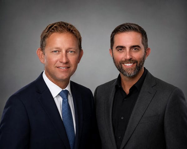 Brian Neu and Jesse Guthre, owners and partners of Island Harbor Custom Builders, a luxury residential construction company in Vero Beach and Indian River Shores